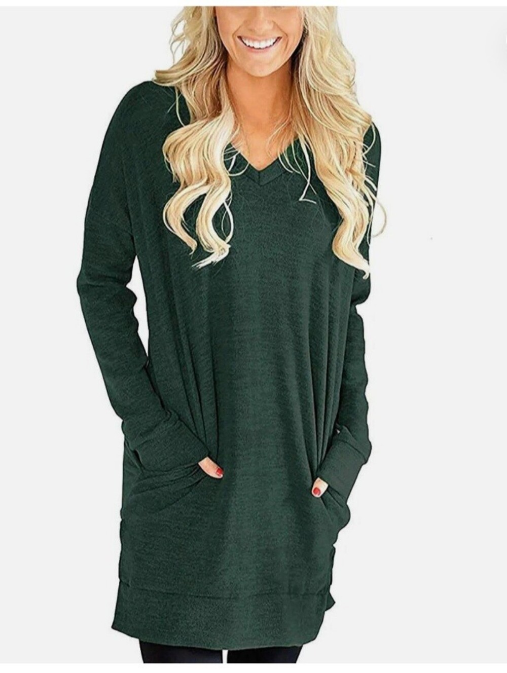 Long Sweater with Pockets